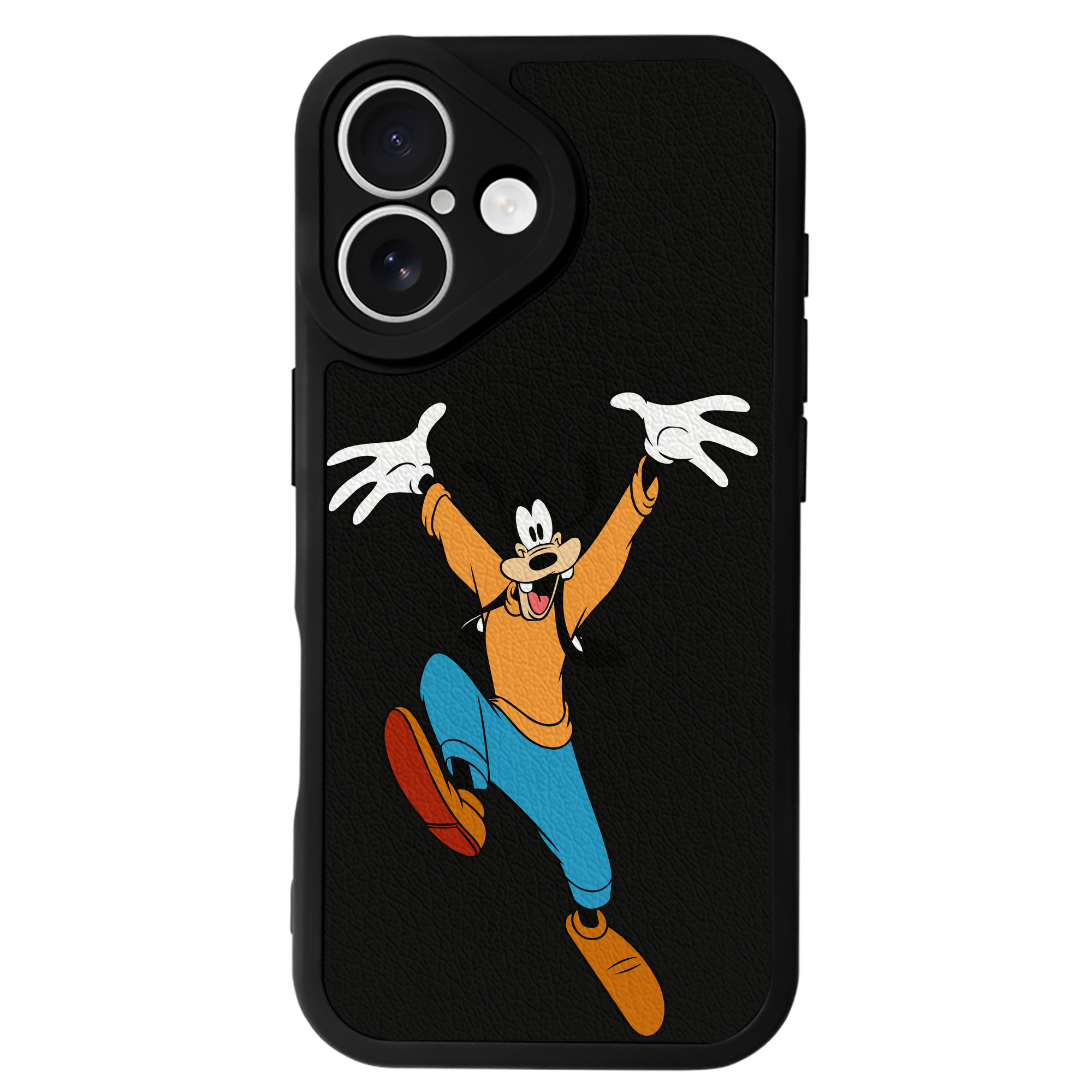 （画像用） ミッキーマウス Mickey Mouse 【iPhone 16シリーズ対応】シリコンスマホケース（レザー調） 材質：シリコン